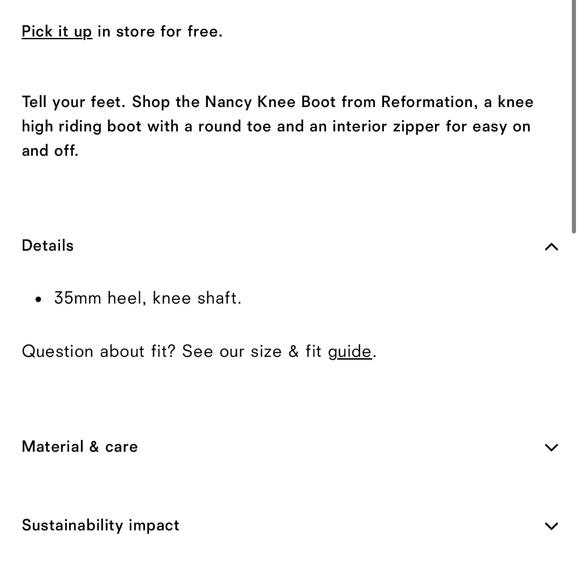 Reformation Nancy Boot - ONLY WORN ONCE - Picture 6 of 8